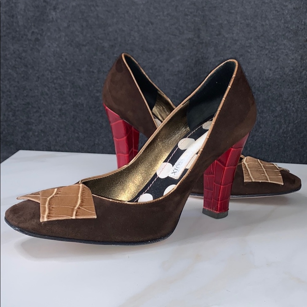 Christian Lacroix Brown Suede Pumps